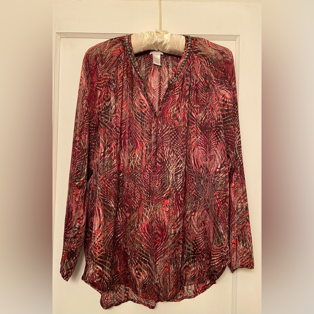 Cache sheer top.